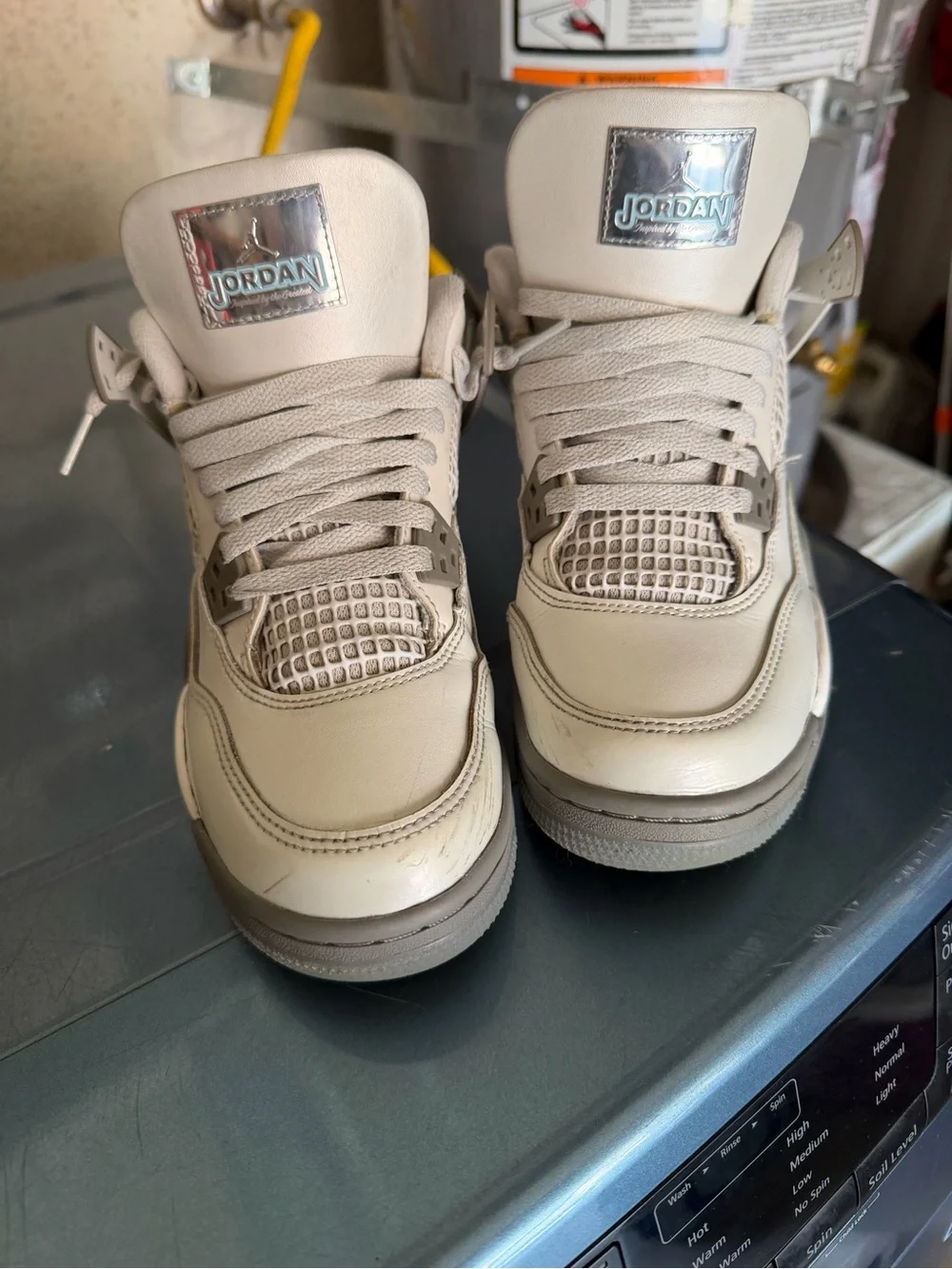 Jordan Kids White Sneakers with Gray Jumpman